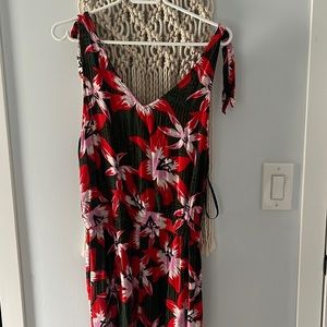 Floral pant romper/jumpsuit